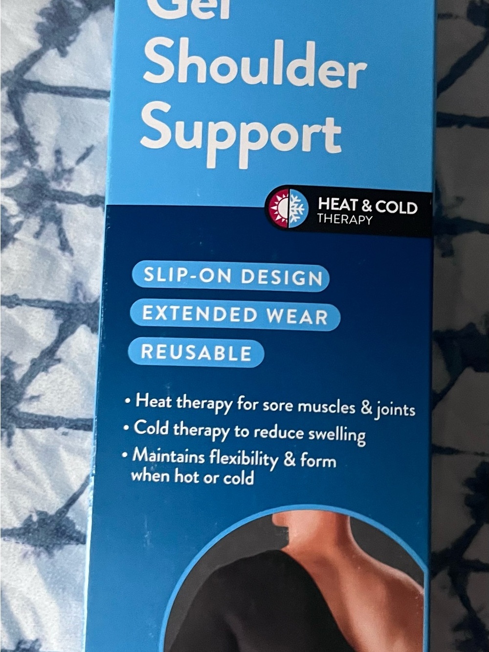 Gel Shoulder Support Slip-On - Black